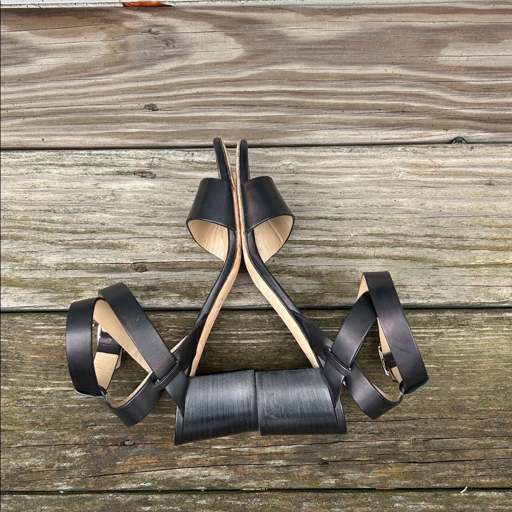 M. Gemi Atturno Black Block Heel Sandal 38/7.5 - Picture 10 of 13